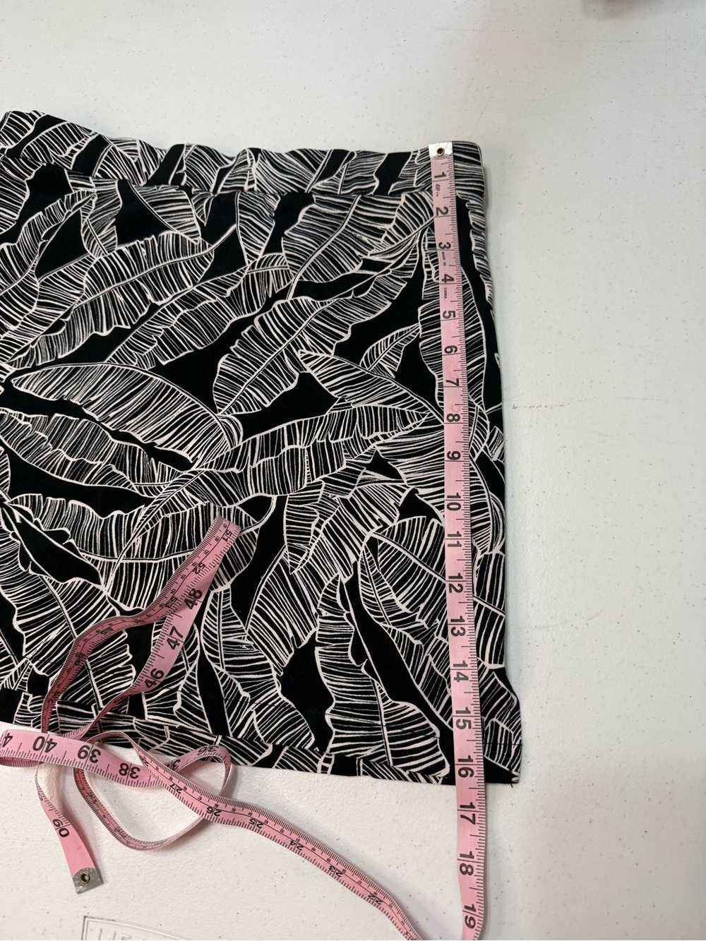 Rafaella Comfort Skort Black White Tropical Leaf Print Pull-On Women’s Sz Small - Picture 6 of 8